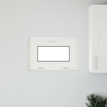 Finestra per Soffitta RISOR 60 x 40 cm PVC e Vetro Bianco | homemem39