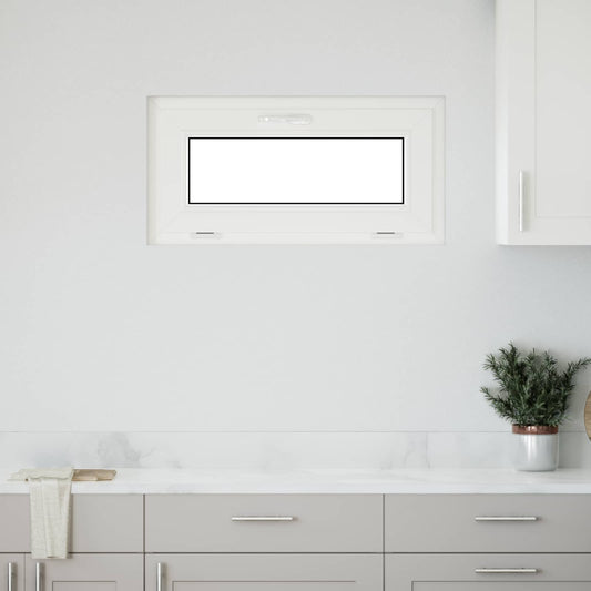 Finestra per Soffitta RISOR 80 x 40 cm PVC e Vetro Bianco | homemem39