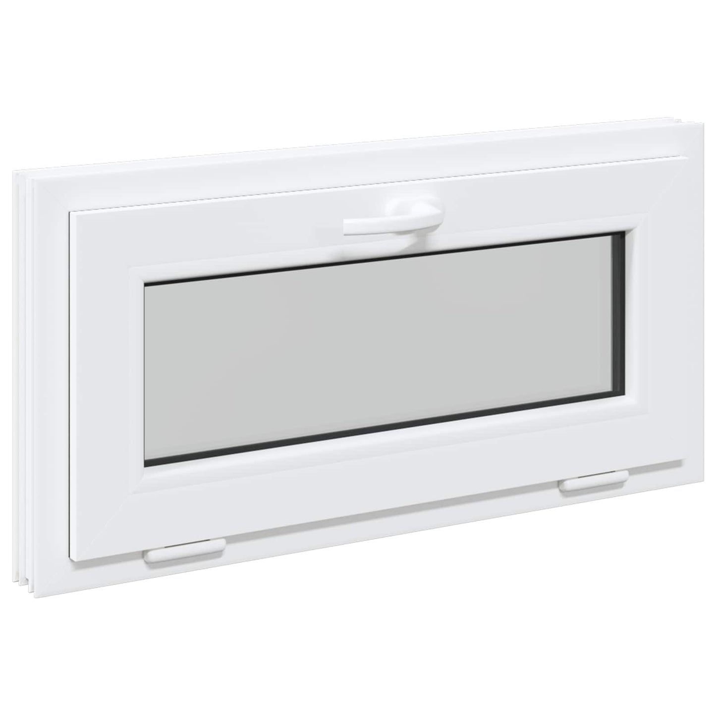 Finestra per Soffitta RISOR 80 x 40 cm PVC e Vetro Bianco | homemem39