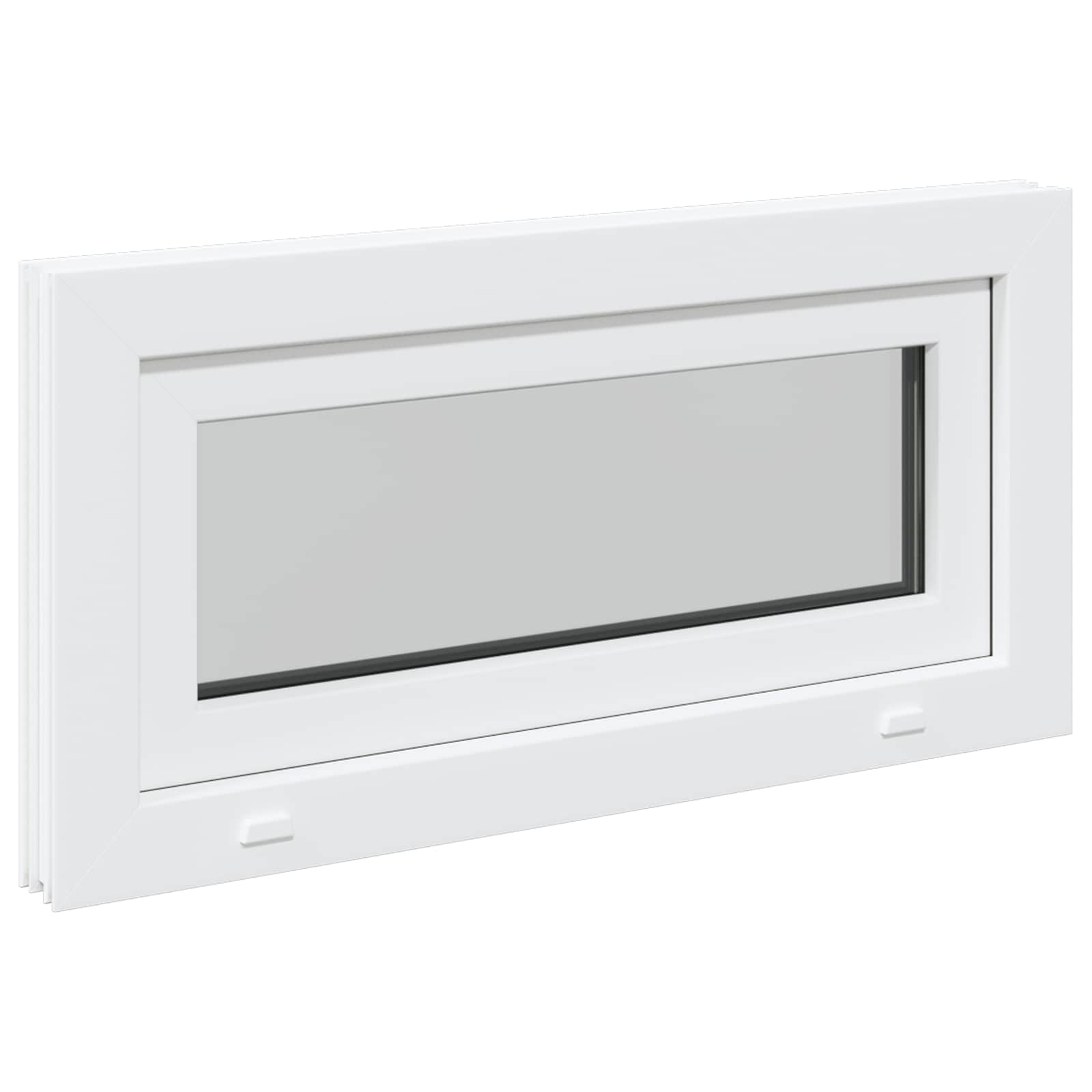 Finestra per Soffitta RISOR 80 x 40 cm PVC e Vetro Bianco | homemem39