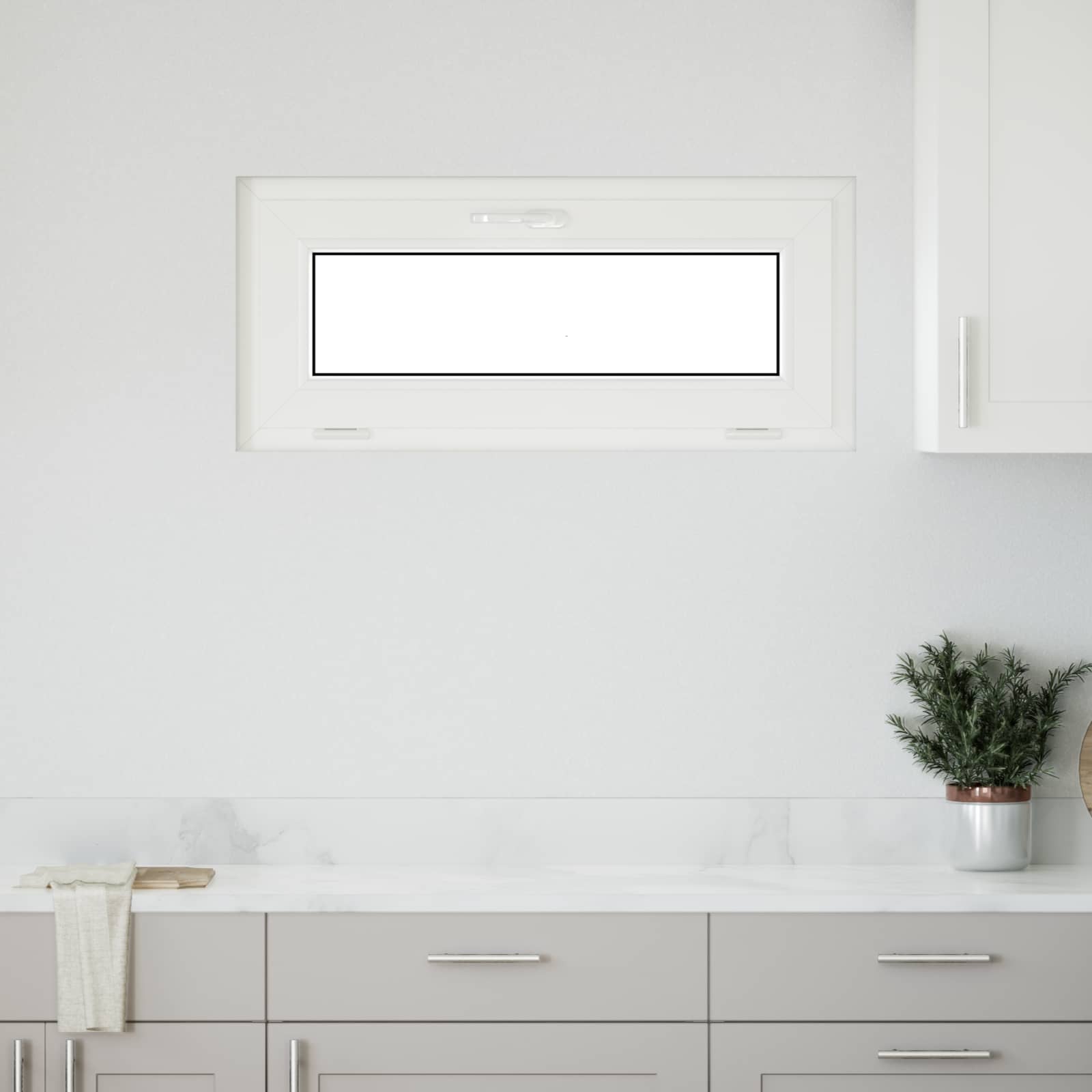 Finestra per Soffitta RISOR 90 x 40 cm PVC e Vetro Bianco | homemem39