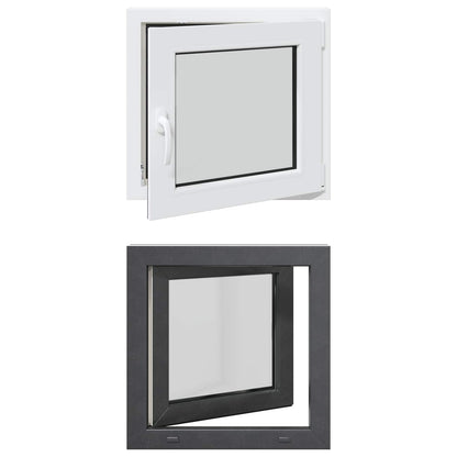 Finestra per Soffitta RISOR 50 x 50 cm PVC e Vetro Antracite | homemem39