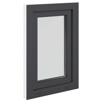 Finestra per Soffitta RISOR 50 x 75 cm PVC e Vetro Antracite | homemem39