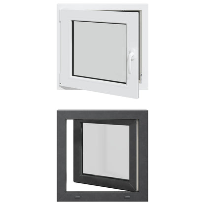 Finestra per Soffitta RISOR 60 x 60 cm PVC e Vetro Antracite | homemem39