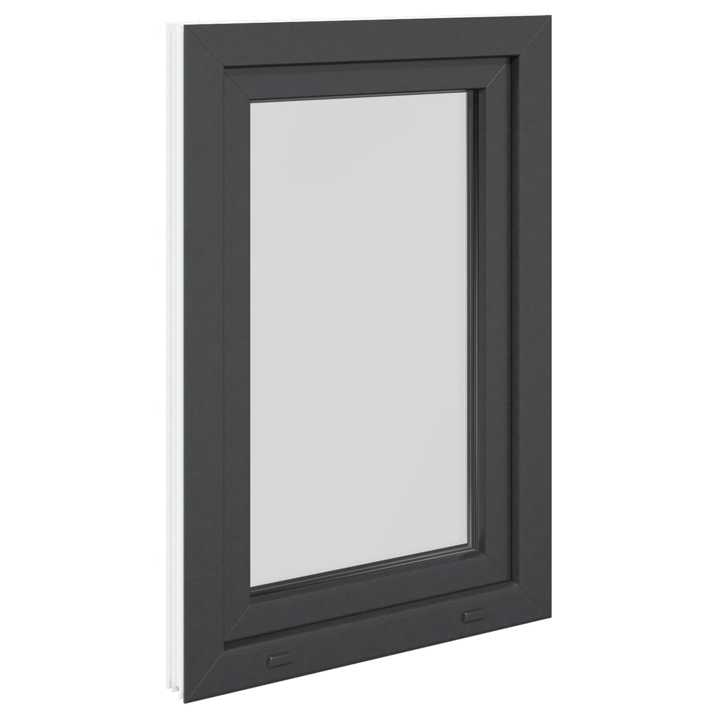 Finestra per Soffitta RISOR 60 x 90 cm PVC e Vetro Antracite | homemem39
