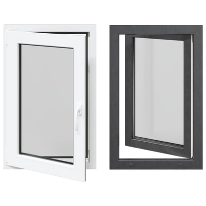 Finestra per Soffitta RISOR 60 x 90 cm PVC e Vetro Antracite