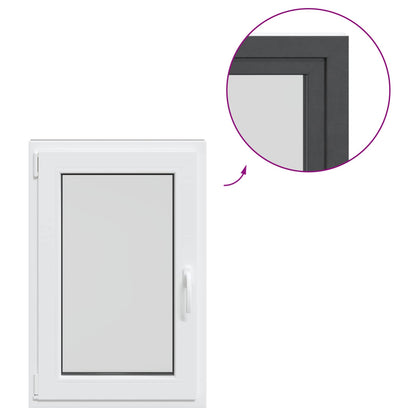 Finestra per Soffitta RISOR 60 x 100 cm PVC e Vetro Antracite | homemem39