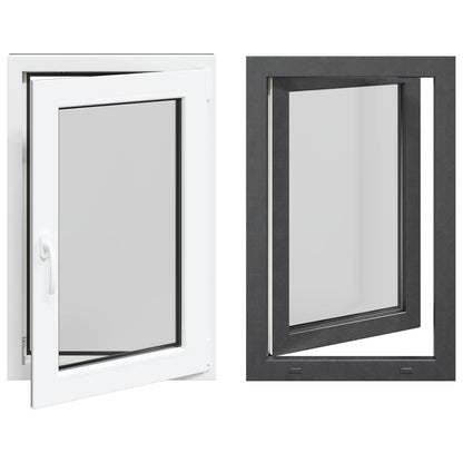 Finestra per Soffitta RISOR 60 x 100 cm PVC e Vetro Antracite | homemem39