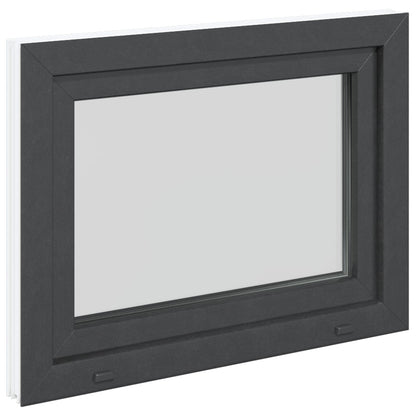 Finestra per Soffitta RISOR 80 x 50 cm PVC e Vetro Antracite | homemem39