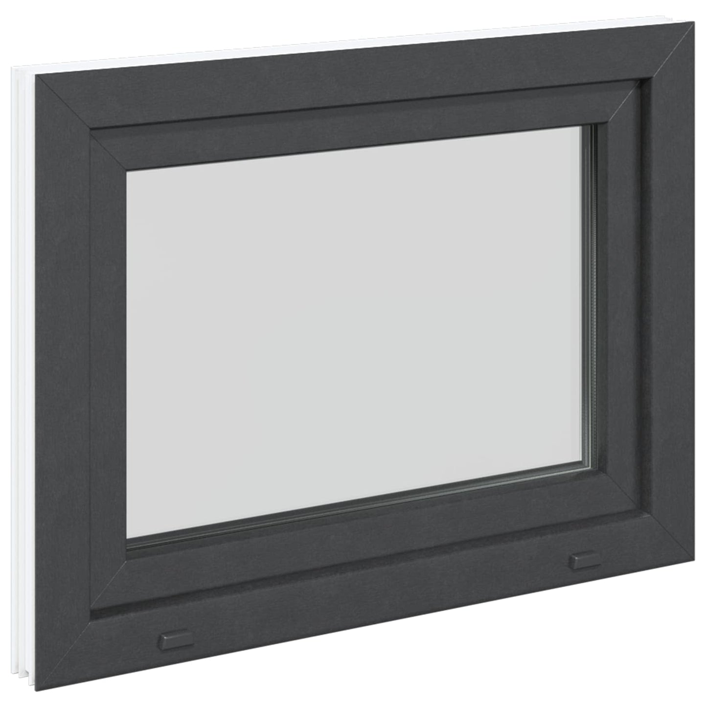 Finestra per Soffitta RISOR 80 x 70 cm PVC e Vetro Antracite | homemem39