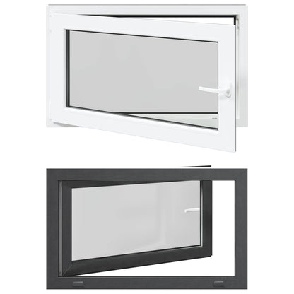 Finestra per Soffitta RISOR 100 x 70 cm PVC e Vetro Antracite | homemem39