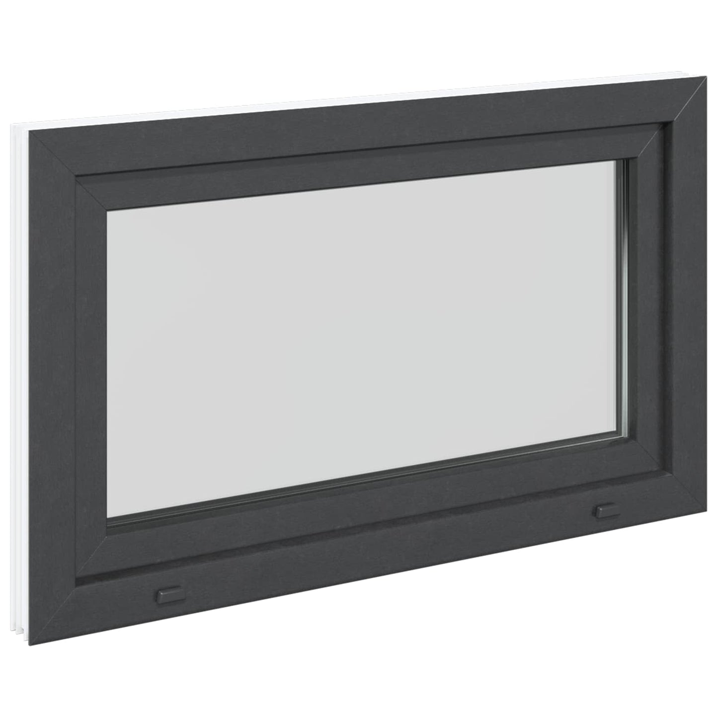 Finestra per Soffitta RISOR 100 x 70 cm PVC e Vetro Antracite | homemem39