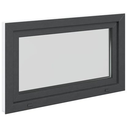 Finestra per Soffitta RISOR 100 x 70 cm PVC e Vetro Antracite | homemem39