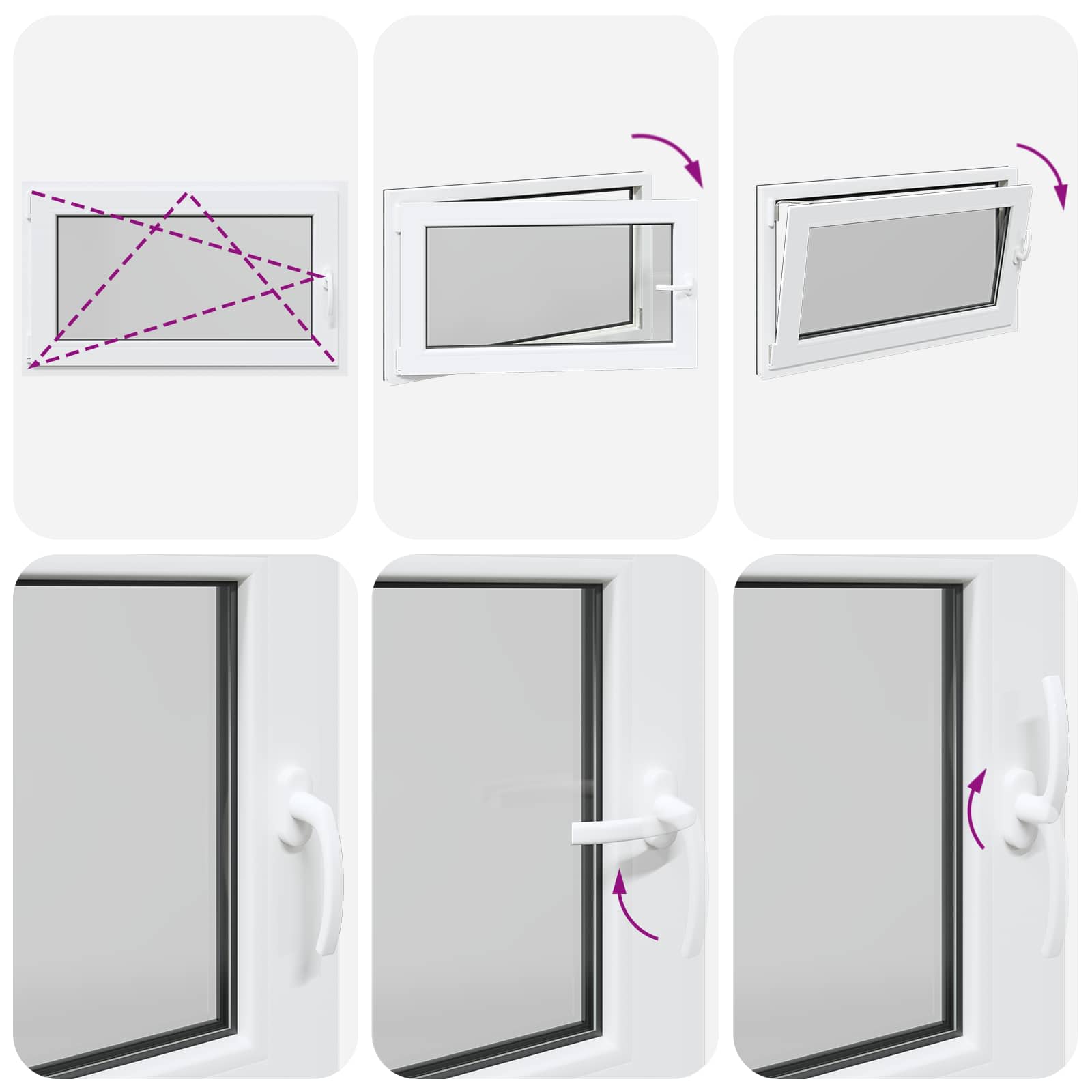 Finestra per Soffitta RISOR 100 x 70 cm PVC e Vetro Antracite | homemem39