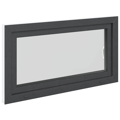 Finestra per Soffitta RISOR 110 x 50 cm PVC e Vetro Antracite | homemem39