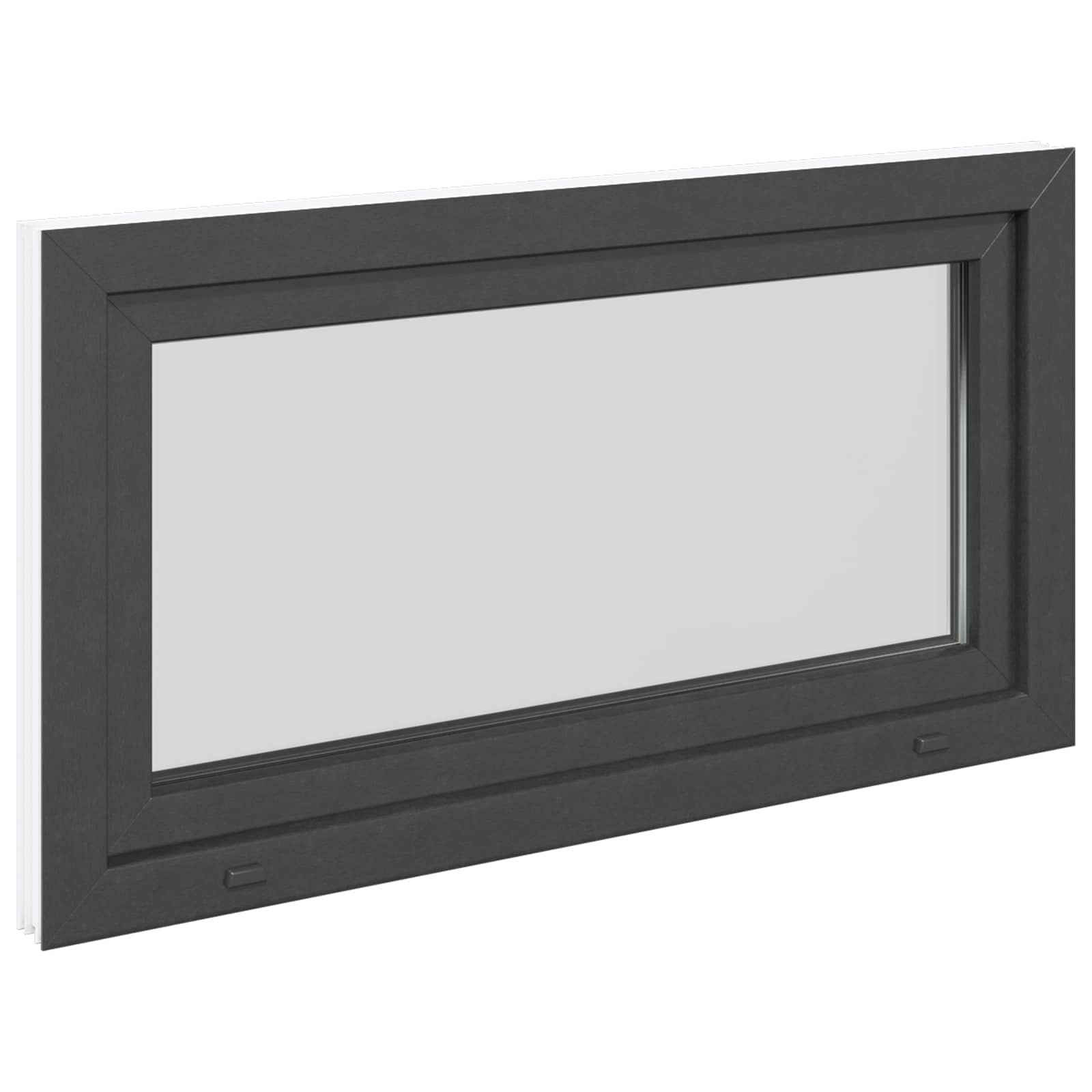 Finestra per Soffitta RISOR 110 x 50 cm PVC e Vetro Antracite | homemem39