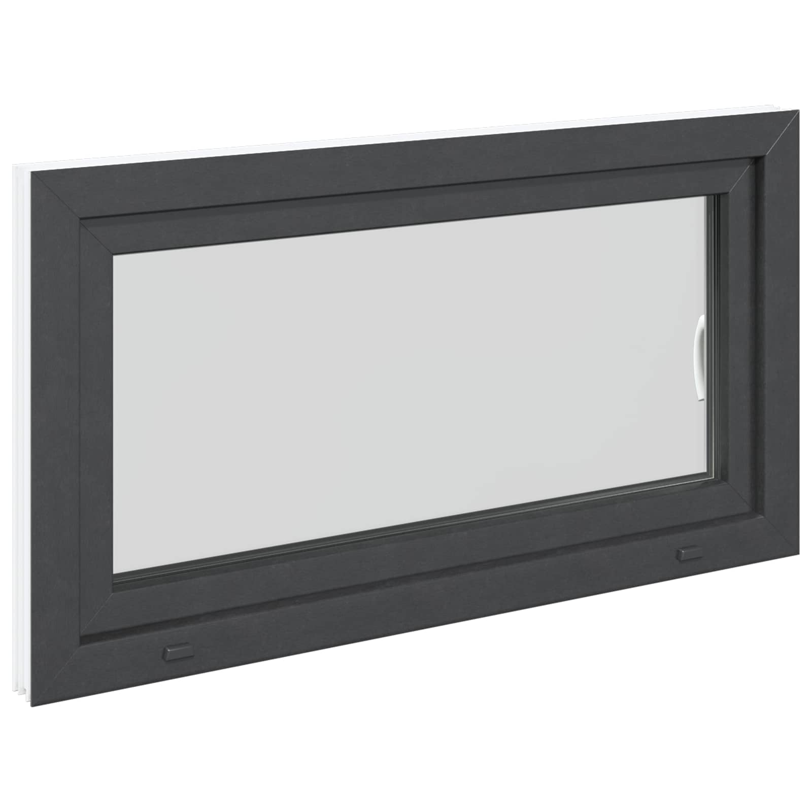Finestra per Soffitta RISOR 110 x 70 cm PVC e Vetro Antracite | homemem39