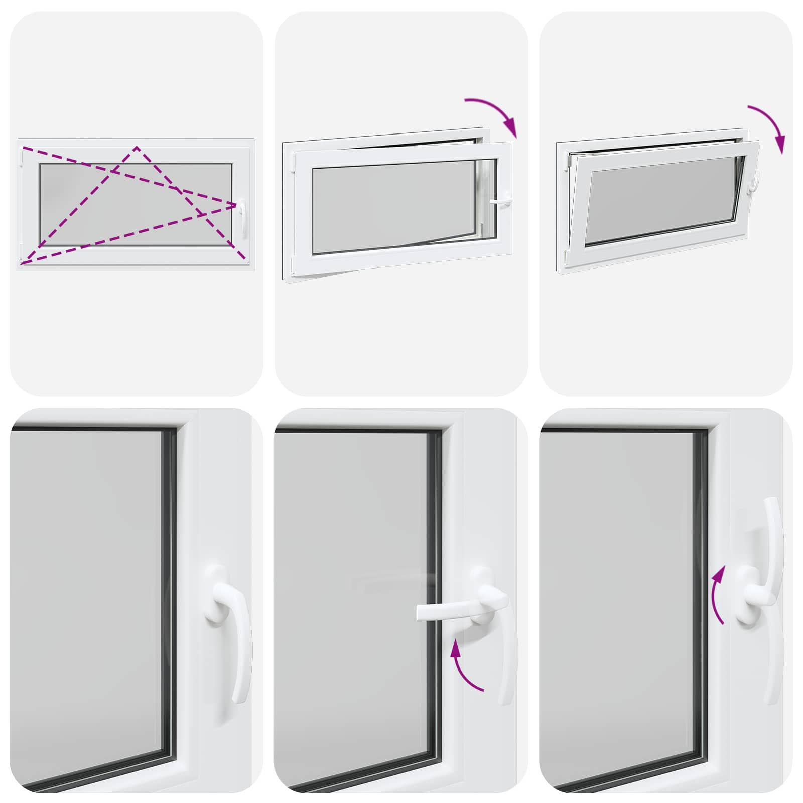 Finestra per Soffitta RISOR 110 x 70 cm PVC e Vetro Antracite | homemem39