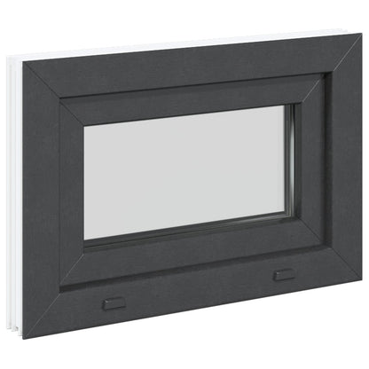 Finestra per Soffitta RISOR 60 x 40 cm PVC e Vetro Antracite | homemem39