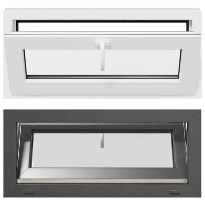 Finestra per Soffitta RISOR 90 x 40 cm PVC e Vetro Antracite