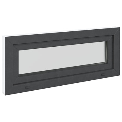 Finestra per Soffitta RISOR 110 x 40 cm PVC e Vetro Antracite | homemem39