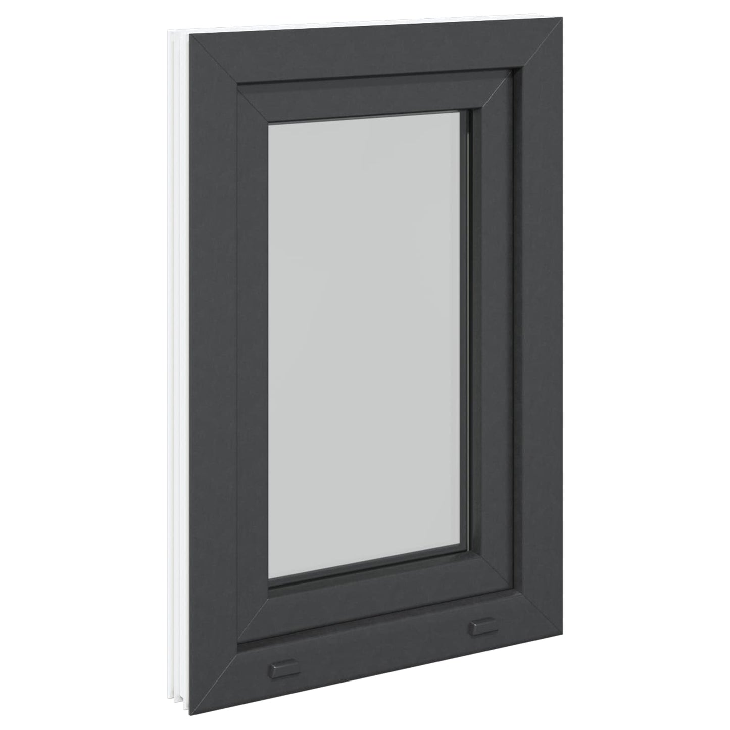 Finestra per Soffitta RISOR 50 x 75 cm PVC e Vetro Antracite | homemem39