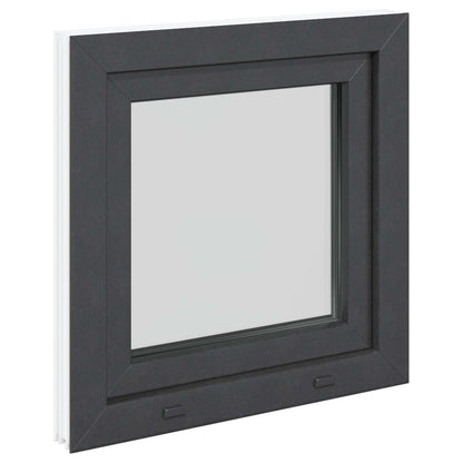 Finestra per Soffitta RISOR 60 x 60 cm PVC e Vetro Antracite | homemem39