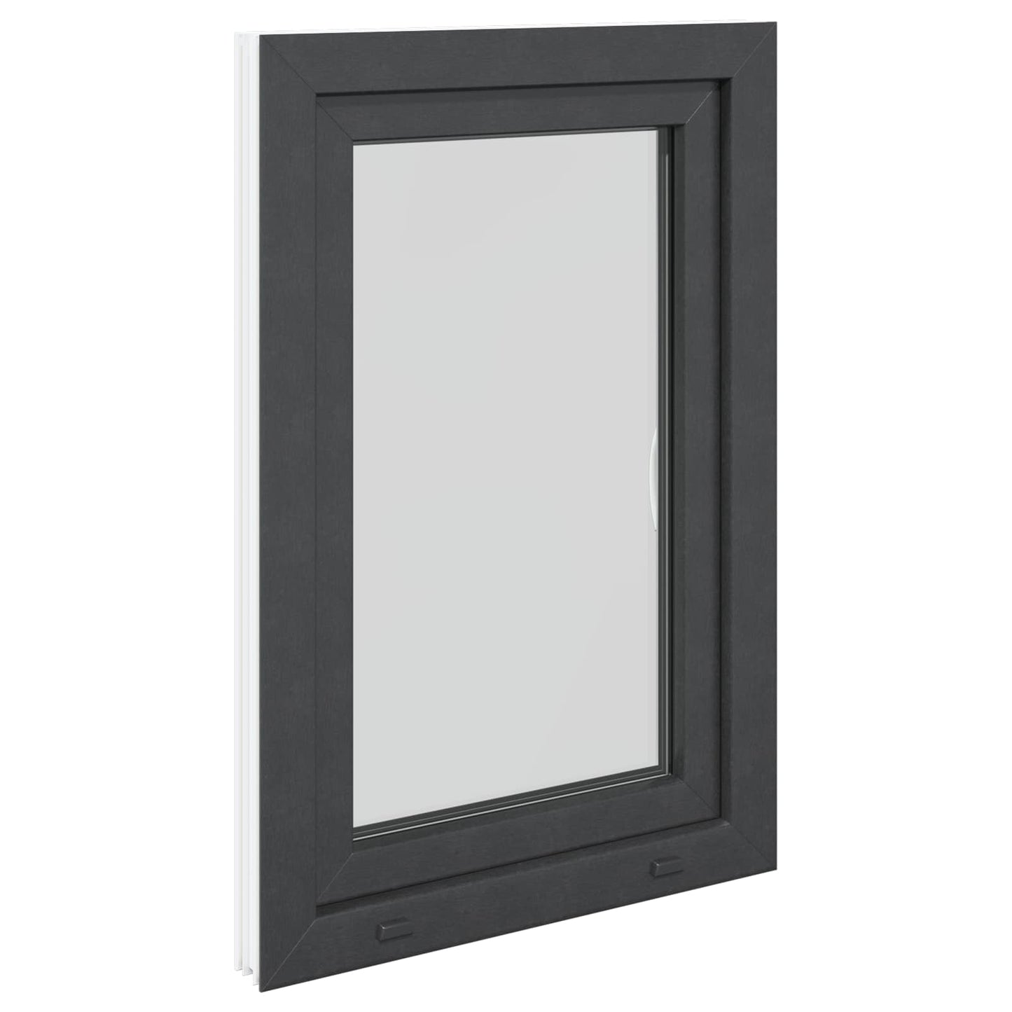 Finestra per Soffitta RISOR 60 x 90 cm PVC e Vetro Antracite | homemem39