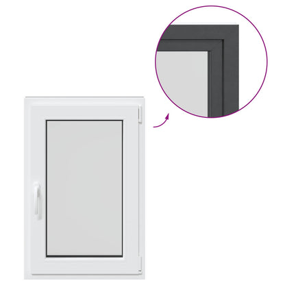 Finestra per Soffitta RISOR 60 x 90 cm PVC e Vetro Antracite | homemem39