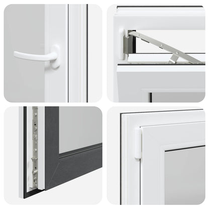 Finestra per Soffitta RISOR 60 x 100 cm PVC e Vetro Antracite | homemem39