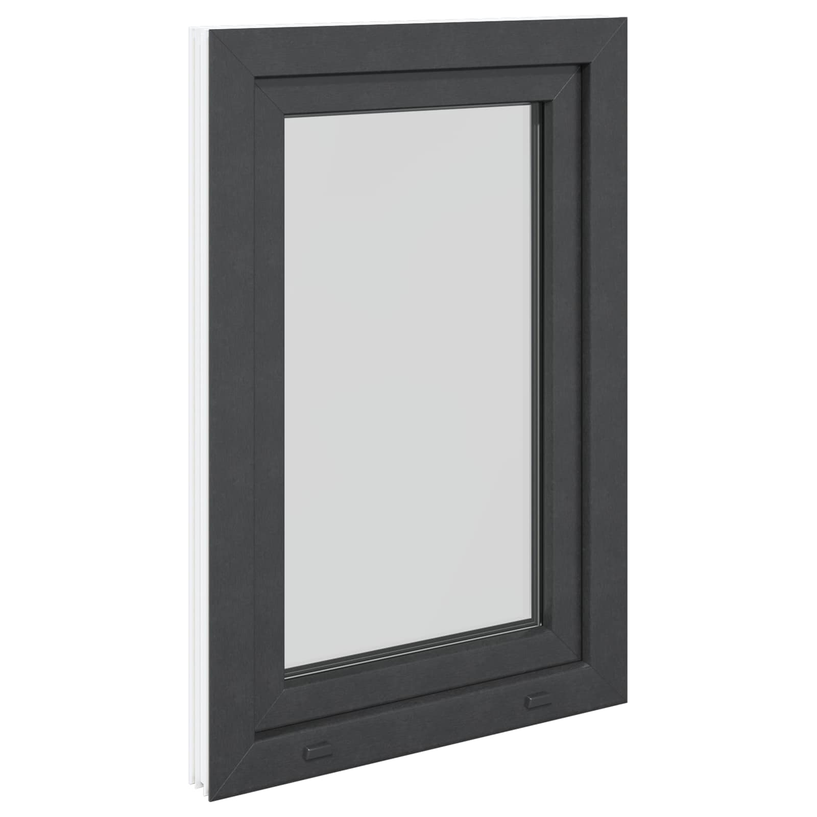 Finestra per Soffitta RISOR 60 x 100 cm PVC e Vetro Antracite | homemem39