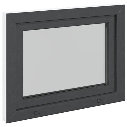 Finestra per Soffitta RISOR 80 x 60 cm PVC e Vetro Antracite | homemem39