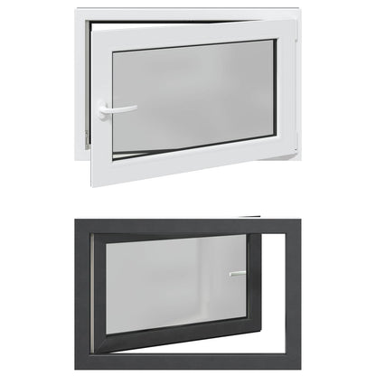 Finestra per Soffitta RISOR 80 x 70 cm PVC e Vetro Antracite | homemem39
