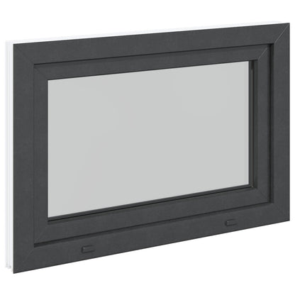 Finestra per Soffitta RISOR 80 x 70 cm PVC e Vetro Antracite | homemem39