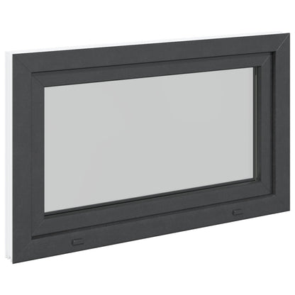 Finestra per Soffitta RISOR 100 x 70 cm PVC e Vetro Antracite | homemem39