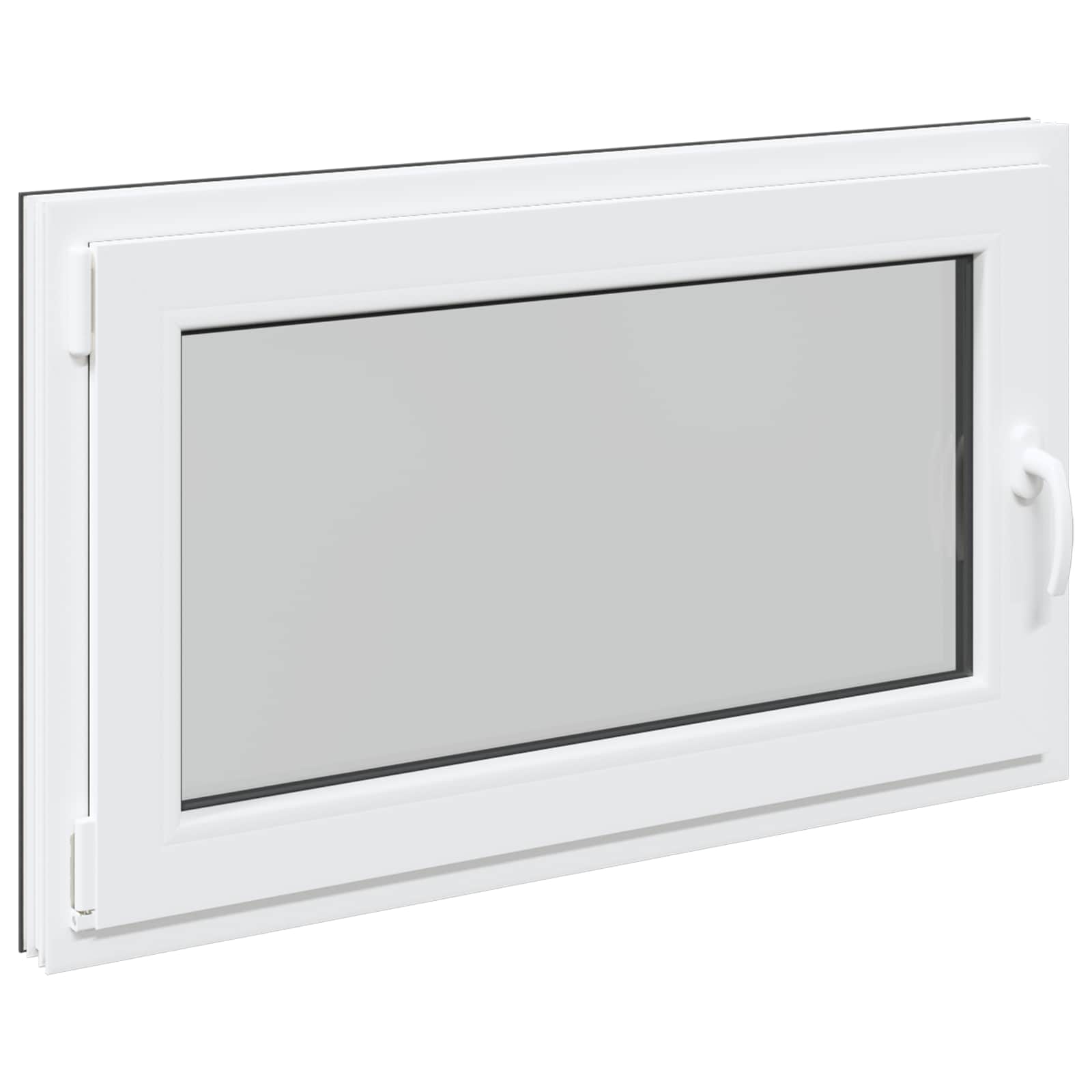 Finestra per Soffitta RISOR 100 x 70 cm PVC e Vetro Antracite | homemem39