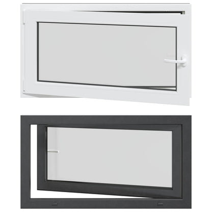 Finestra per Soffitta RISOR 110 x 50 cm PVC e Vetro Antracite | homemem39