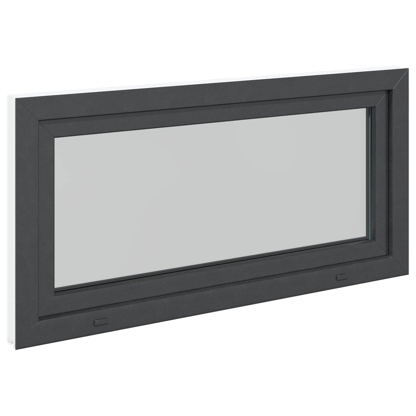 Finestra per Soffitta RISOR 120 x 60 cm PVC e Vetro Antracite | homemem39