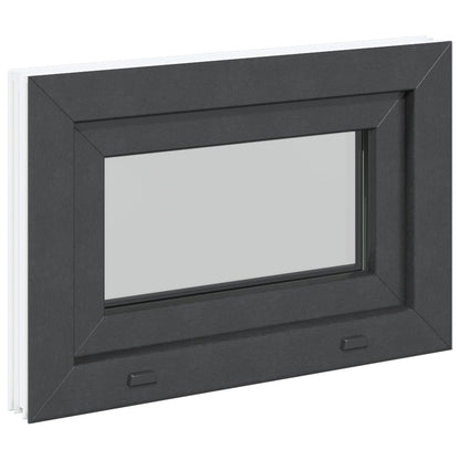 Finestra per Soffitta RISOR 60 x 40 cm PVC e Vetro Antracite | homemem39