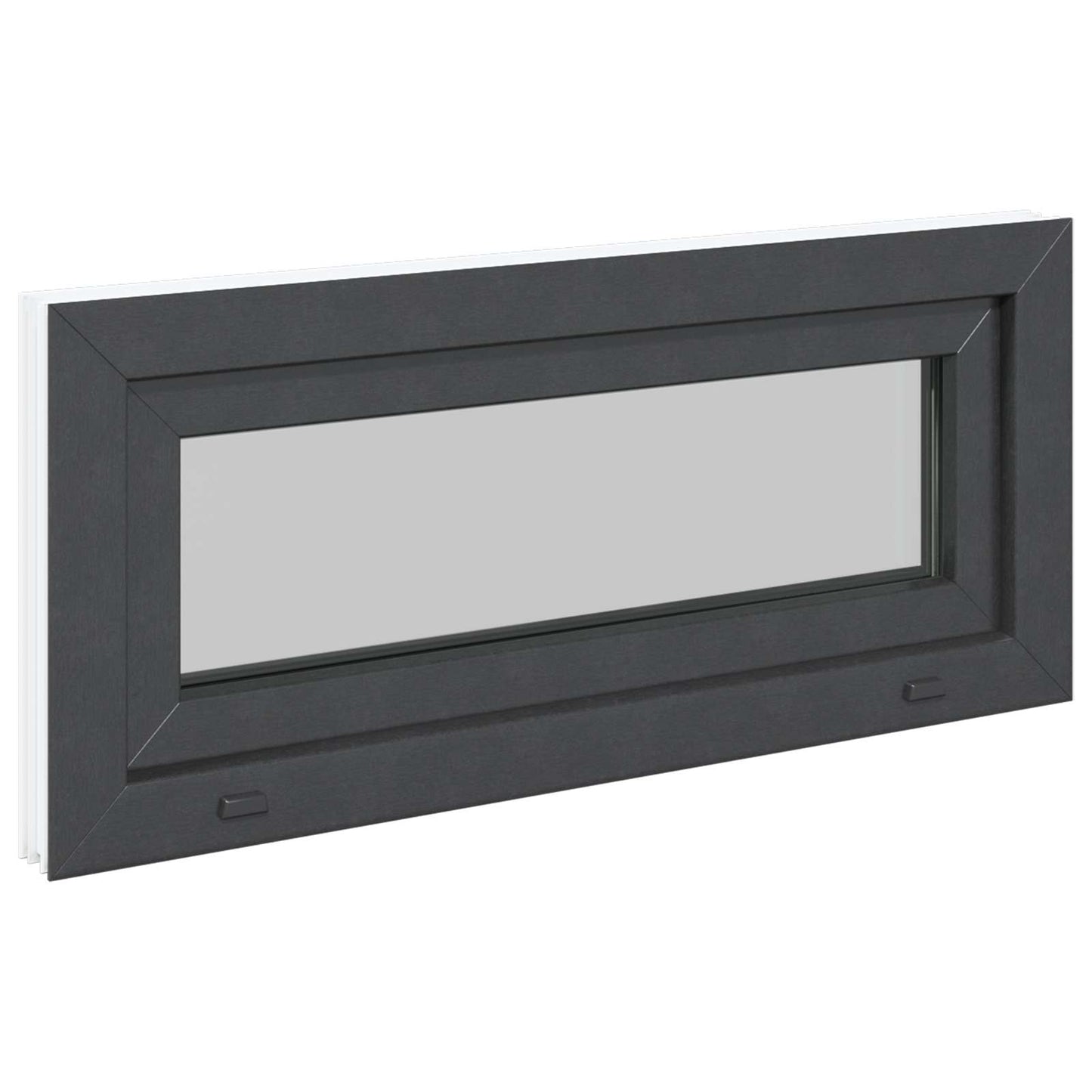 Finestra per Soffitta RISOR 90 x 40 cm PVC e Vetro Antracite | homemem39