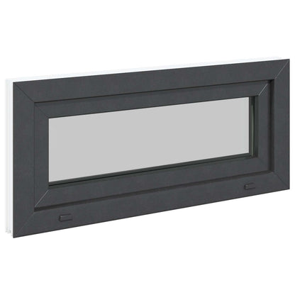 Finestra per Soffitta RISOR 90 x 40 cm PVC e Vetro Antracite | homemem39
