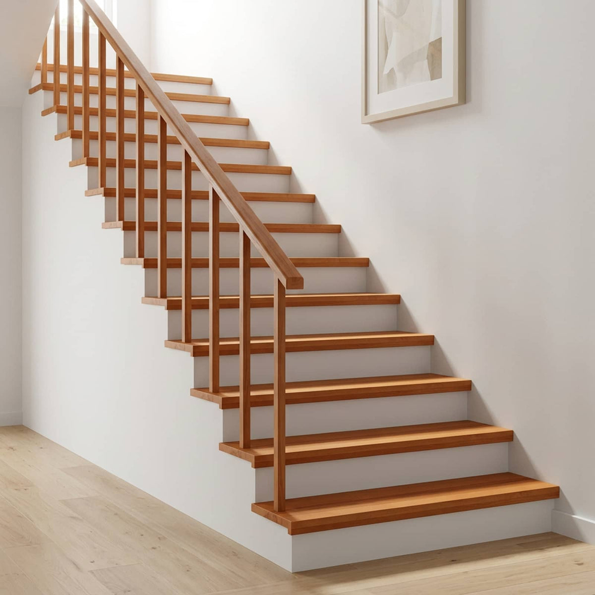 Tappeti per scale 20 pz 110 x 25 x 2 cm Marrone Chiaro | homemem39