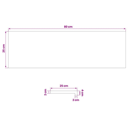 Tappeti per scale 4 pz 80 x 25 x 2 cm Marrone Scuro | homemem39