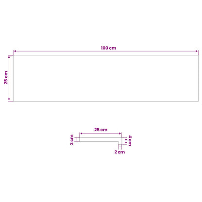 Tappeti per scale 4 pz 100 x 25 x 2 cm Marrone Scuro | homemem39