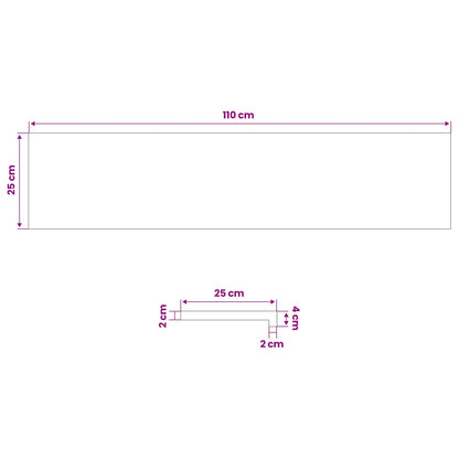 Tappeti per scale 20 pz 110 x 25 x 2 cm Marrone Chiaro | homemem39