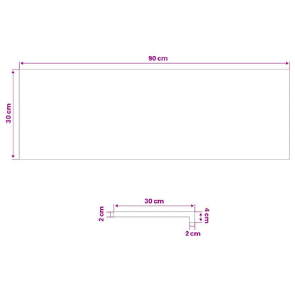 Tappeti per scale 20 pz 90 x 30 x 2 cm Marrone Scuro | homemem39