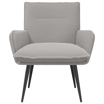 Poltrona Grigio Chiaro Bouclé | homemem39