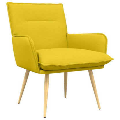 Poltrona Giallo Chiaro Tessuto | homemem39