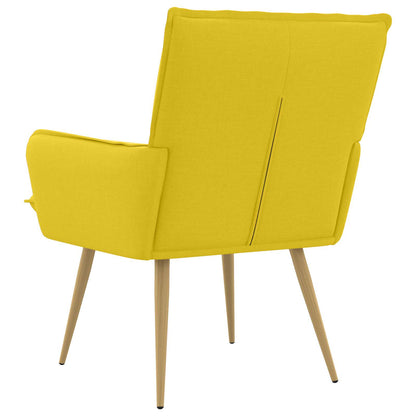 Poltrona Giallo Chiaro Tessuto | homemem39