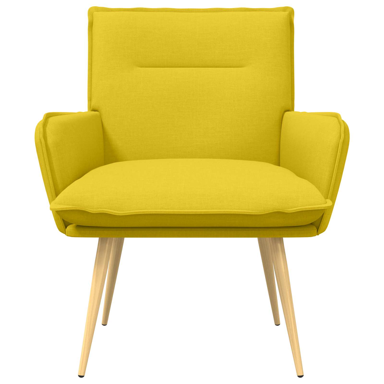 Poltrona Giallo Chiaro Tessuto | homemem39